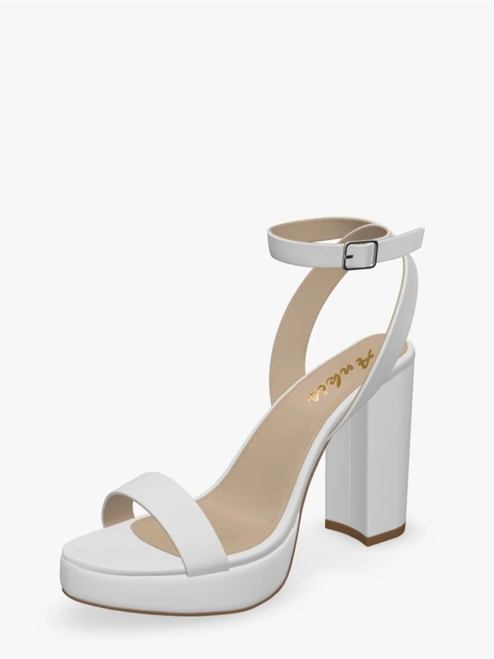 Ankis Platform Chunky Heels 4 Inches Size 8